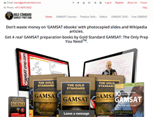 Tablet Screenshot of gamsat-prep.com
